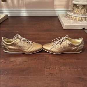 NEW VERSACE WOMEN’S LOGO MEDUSA LOW TOP SNEAKERS SIZE 37.5